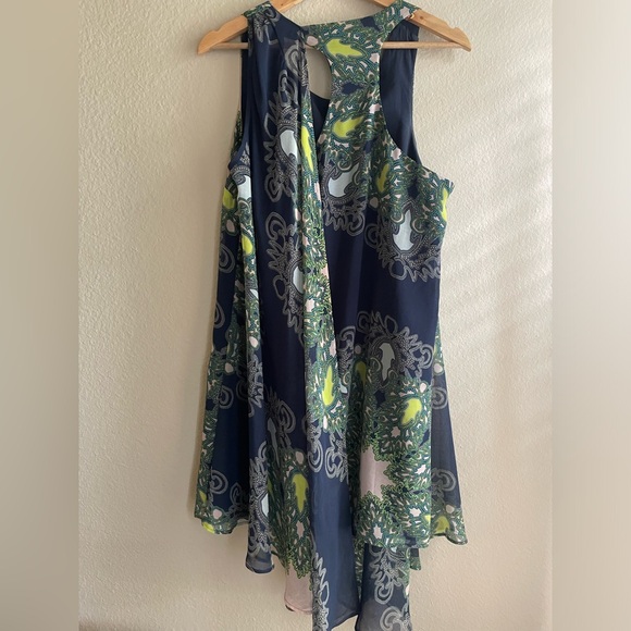 Anthropologie Flowy High Low Style A Line Dress Size M - Picture 6 of 6